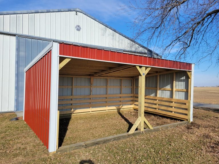 12x20 Loafing Shed | Kauffman Structures