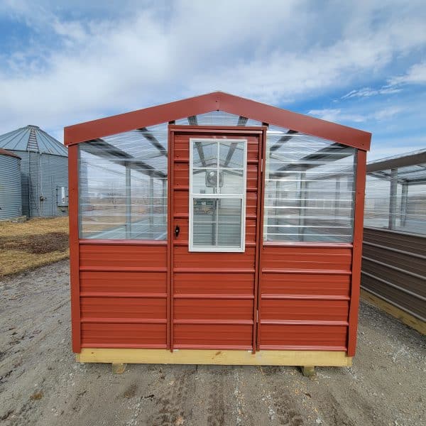 8x12 Metal Frame Greenhouse Kauffman Structures