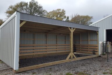 cattle shelter loafing shed run in