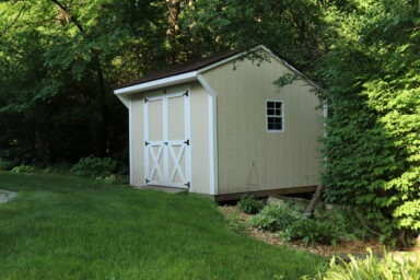 Backyard shed in Iowa