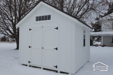 utility shed with transom window