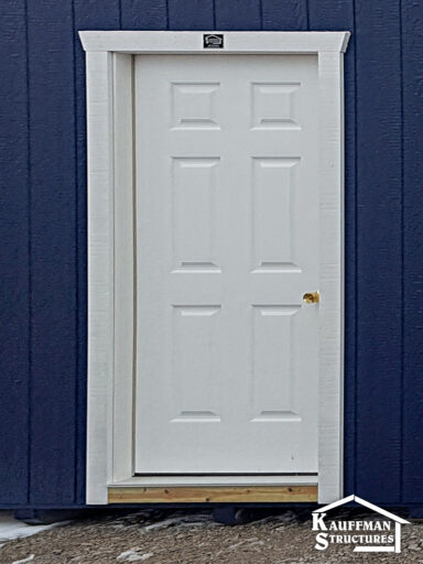 solid 36 insulated entry door on custom built shed 150x150 optio