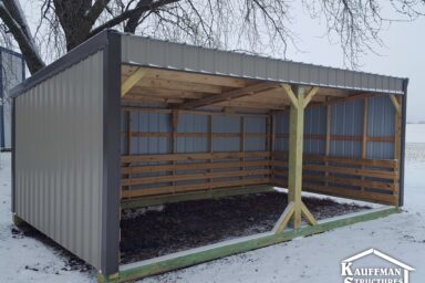 gray loafing shed