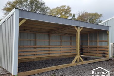 cattle shelter loafing shed run in