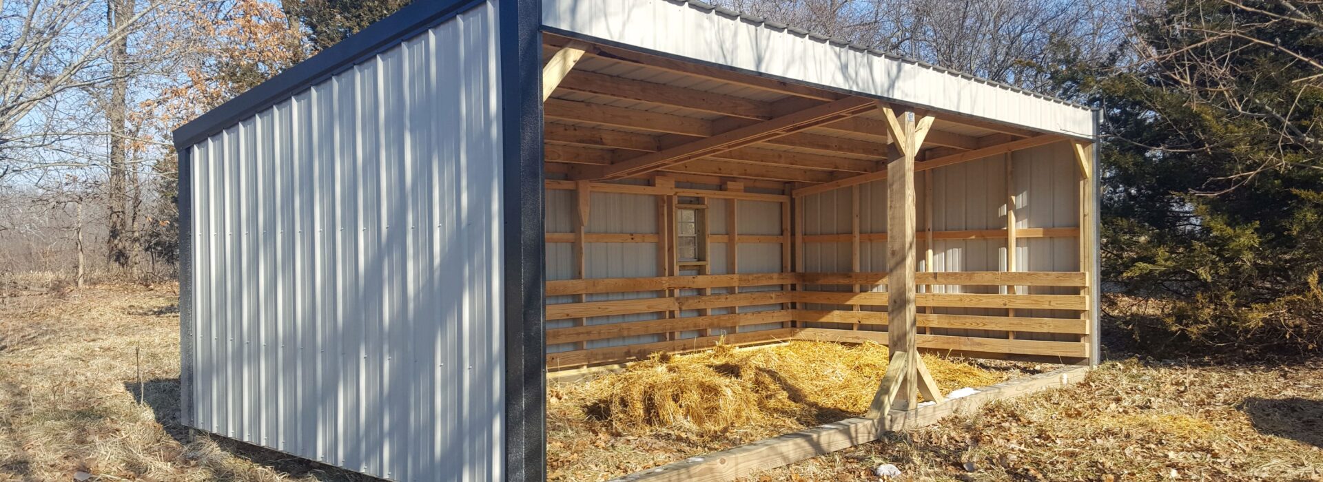 home banner loafing shed