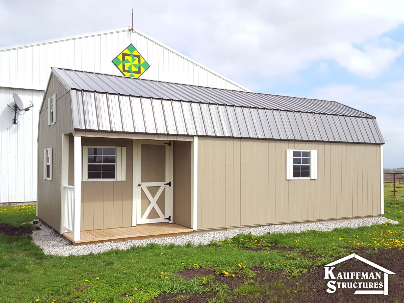 high barn storage shed