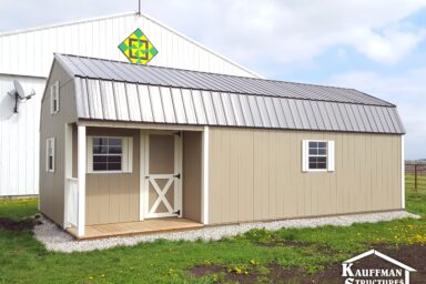 sheds with a corner porch in ames, iowa