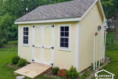 storage sheds with a ramp