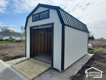 high barn sheds with garage door