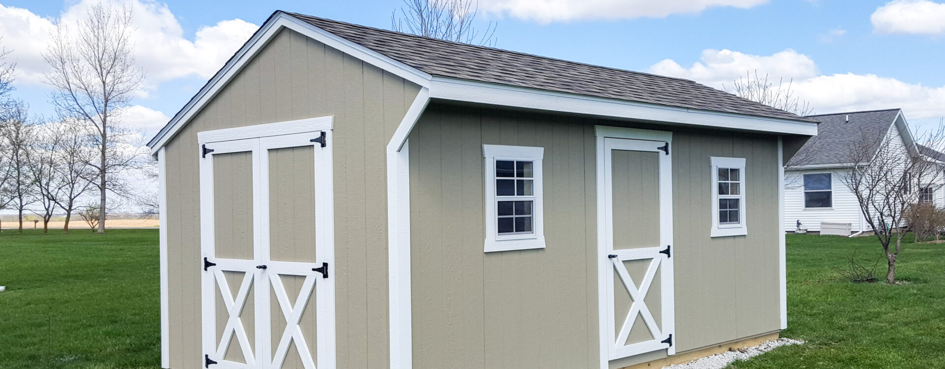 12x24 carriage wood shed