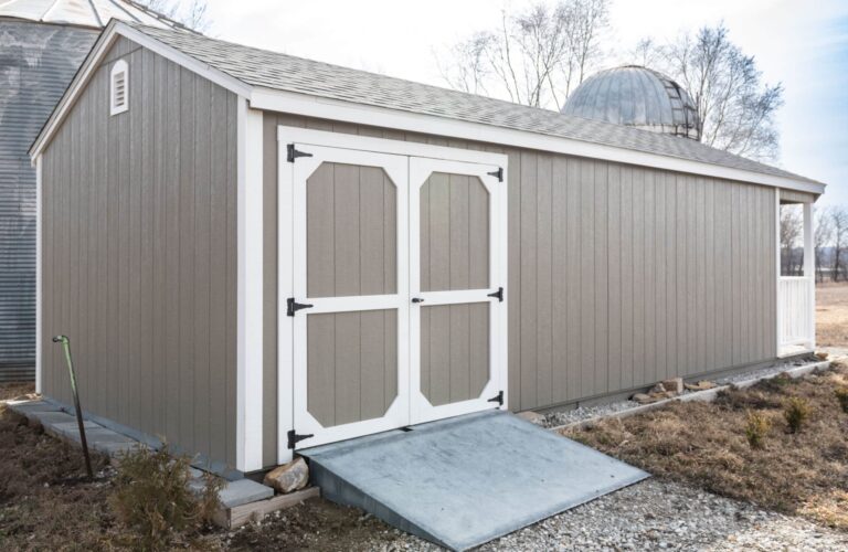 beautiful gable farm shed with porch