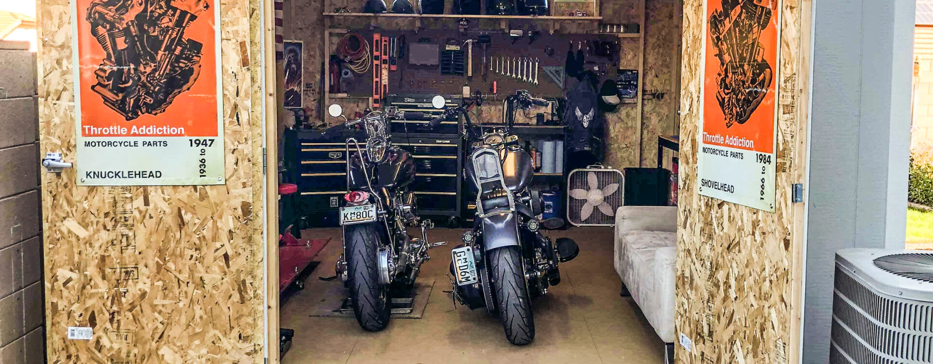 backyard motorcycle shed iowa