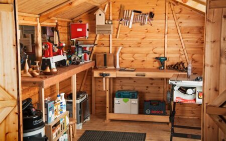 woodworking workshop shed