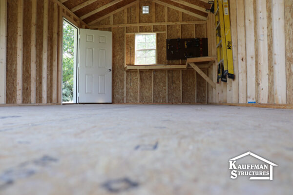 reinforced floor in workshop shed