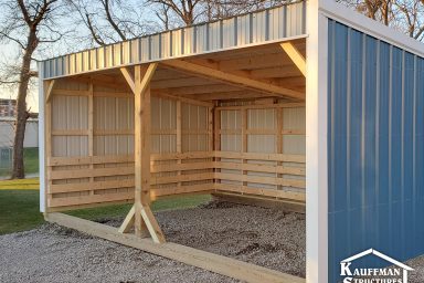 blue loafing sheds