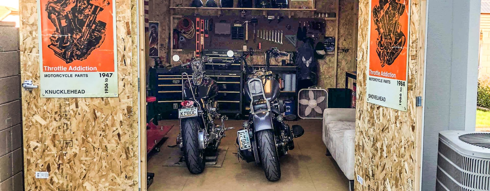 backyard motorcycle shed iowa